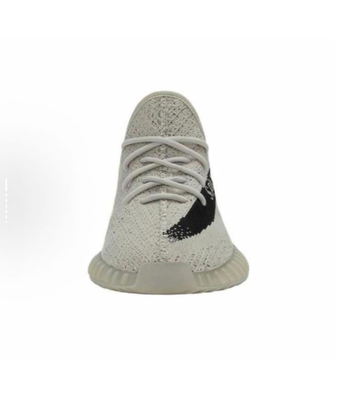 ADIDAS YEEZY Бежевые текстильные низкие кроссовки / кеды, фото 3
