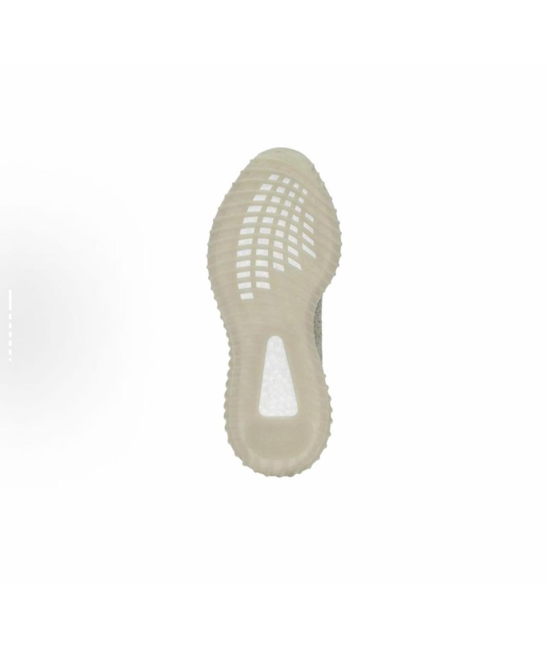 ADIDAS YEEZY Бежевые текстильные низкие кроссовки / кеды, фото 5