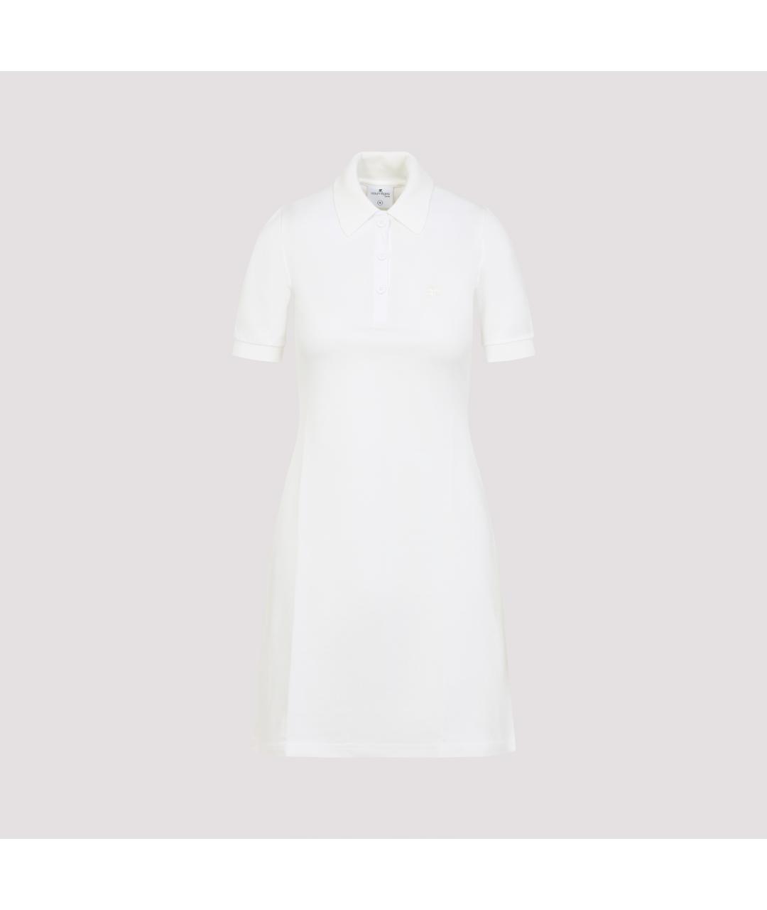 COURREGES Белое хлопковое повседневное платье, фото 3