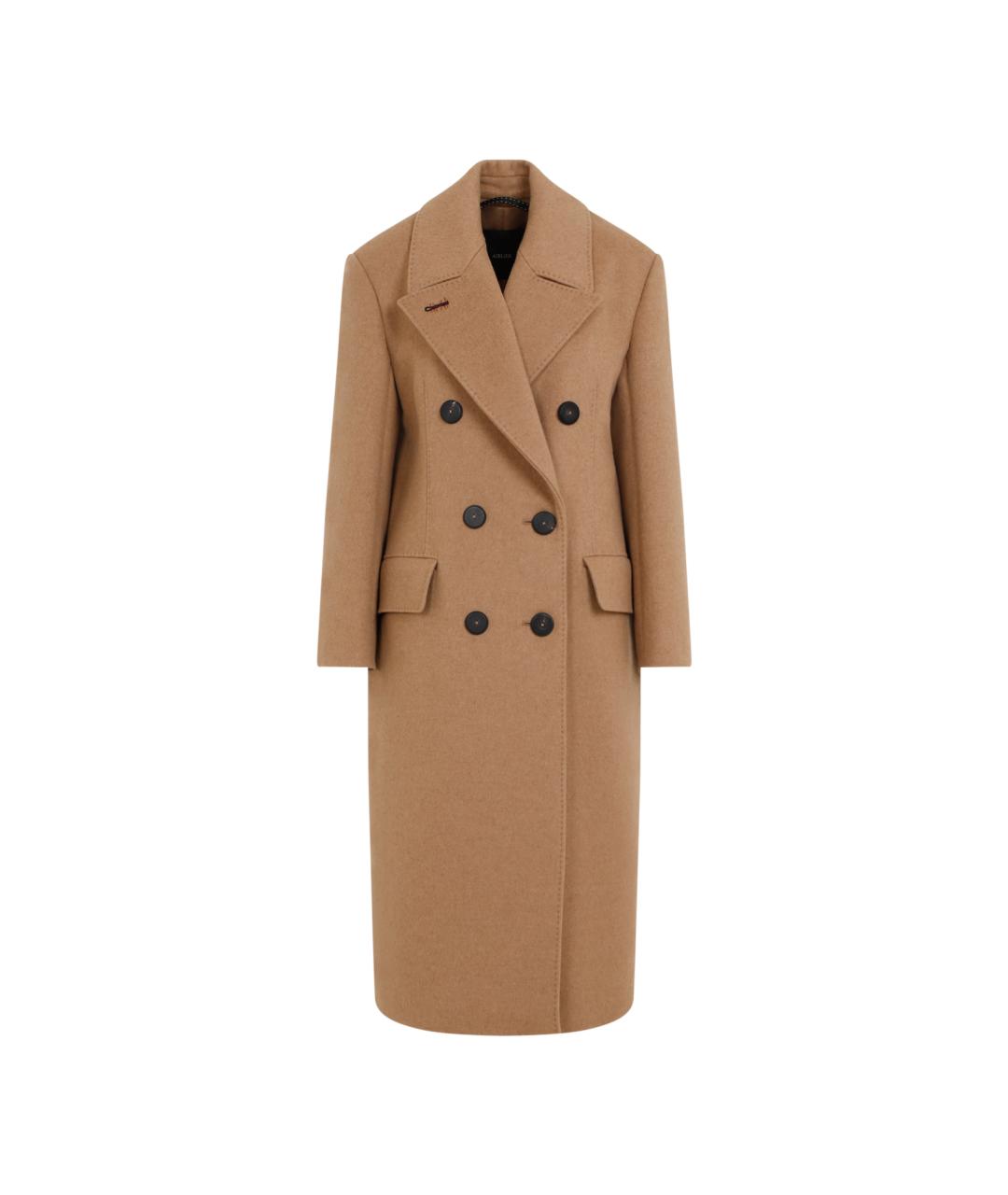 MAX MARA Бежевое кашемировое пальто, фото 1