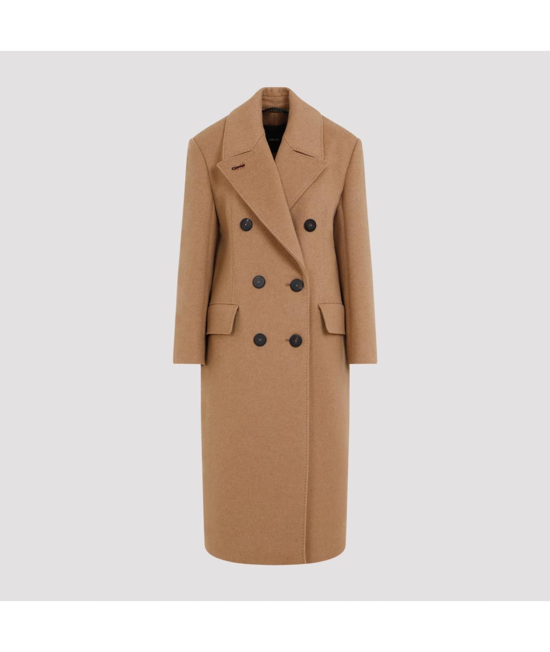 MAX MARA Бежевое кашемировое пальто, фото 3