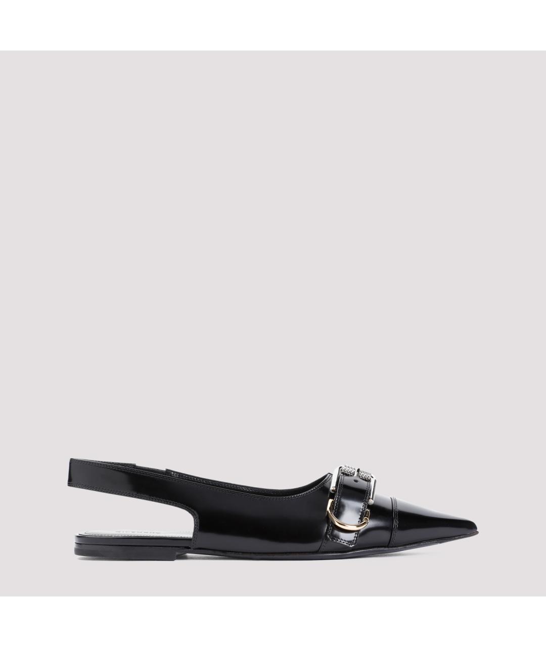 GIVENCHY Черные кожаные балетки, фото 2