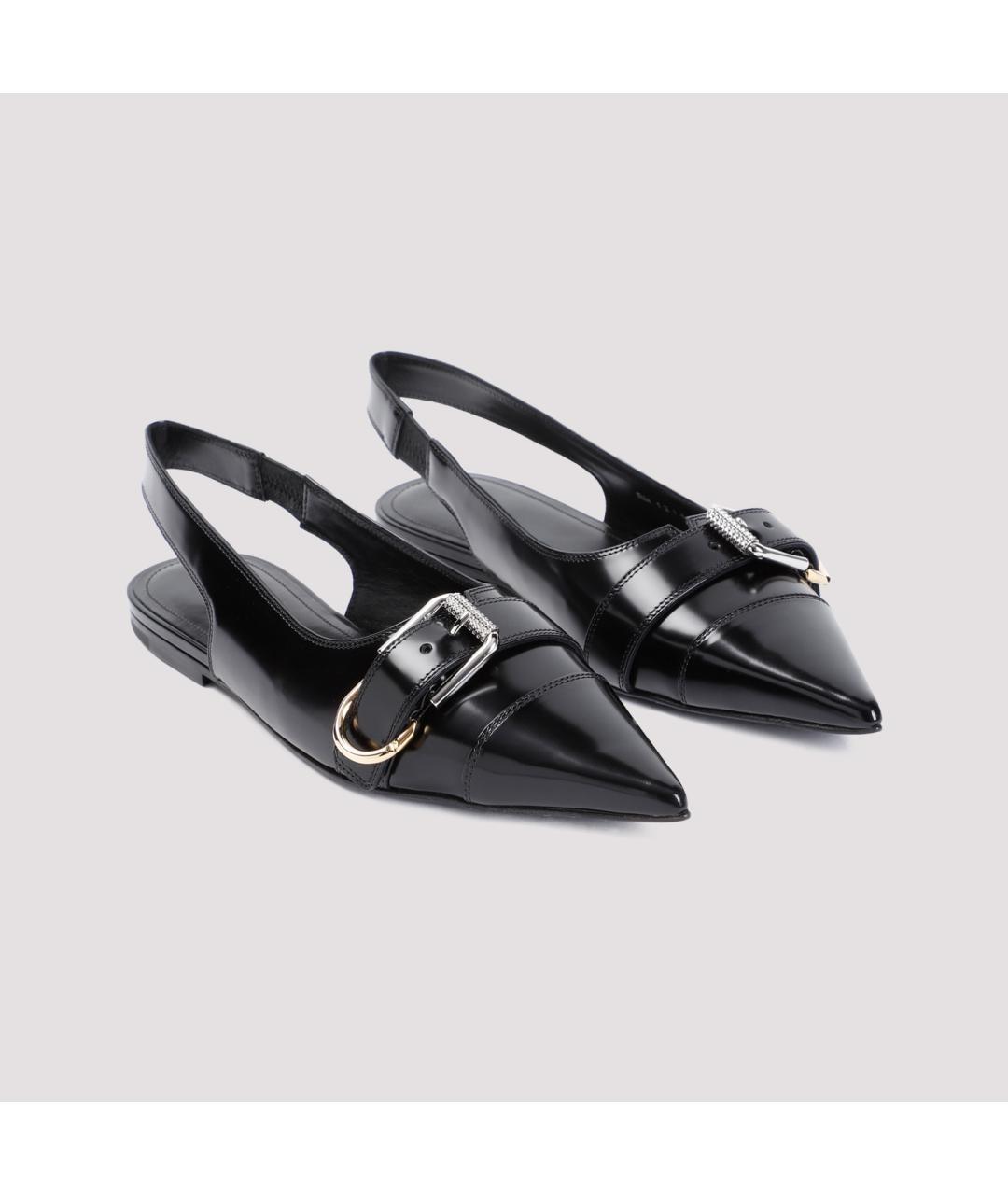 GIVENCHY Черные кожаные балетки, фото 5