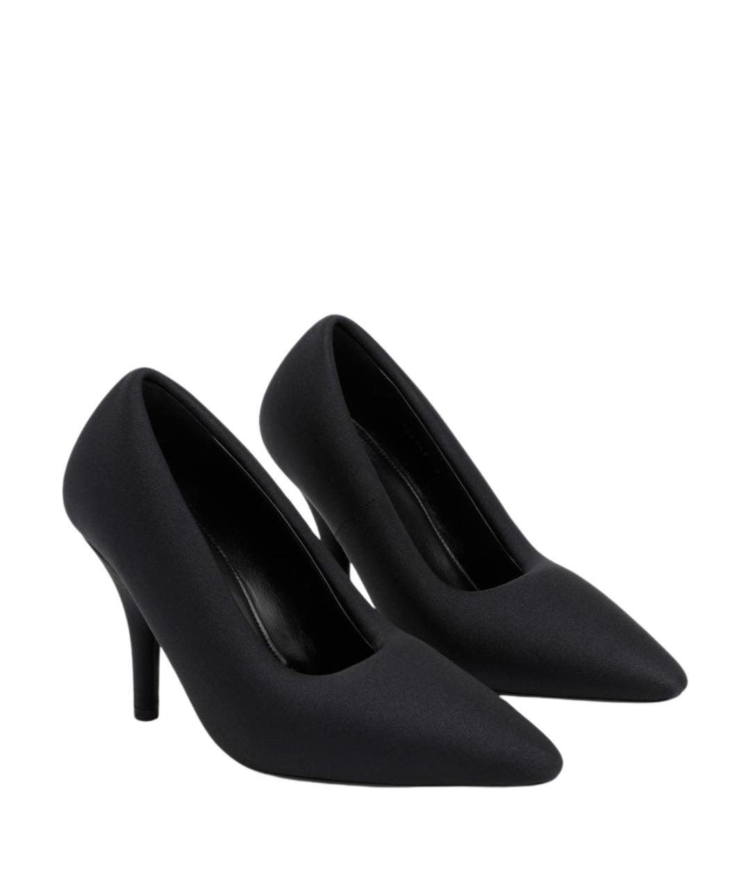 BALENCIAGA Черные синтетические туфли, фото 3