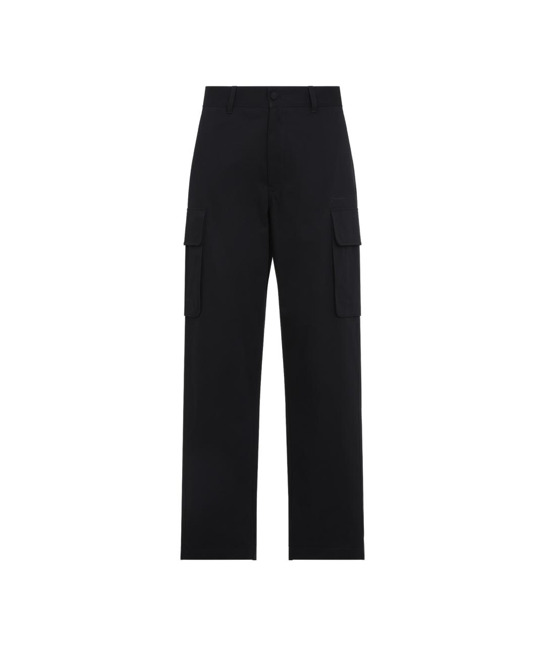 GIVENCHY Черные хлопковые повседневные брюки, фото 1