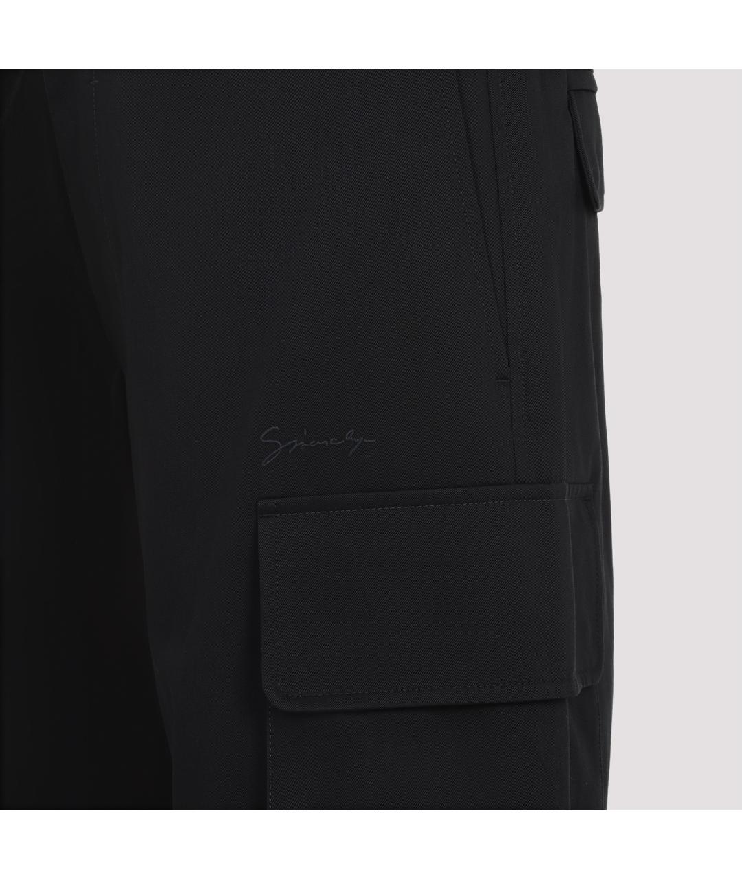 GIVENCHY Черные хлопковые повседневные брюки, фото 5
