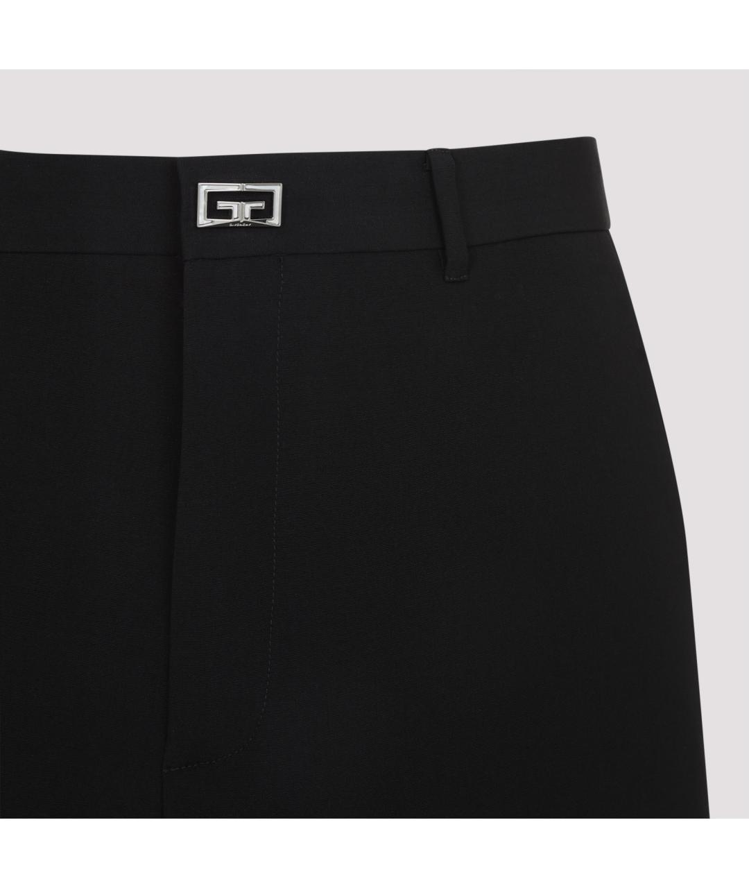 GIVENCHY Черные шерстяные классические брюки, фото 5