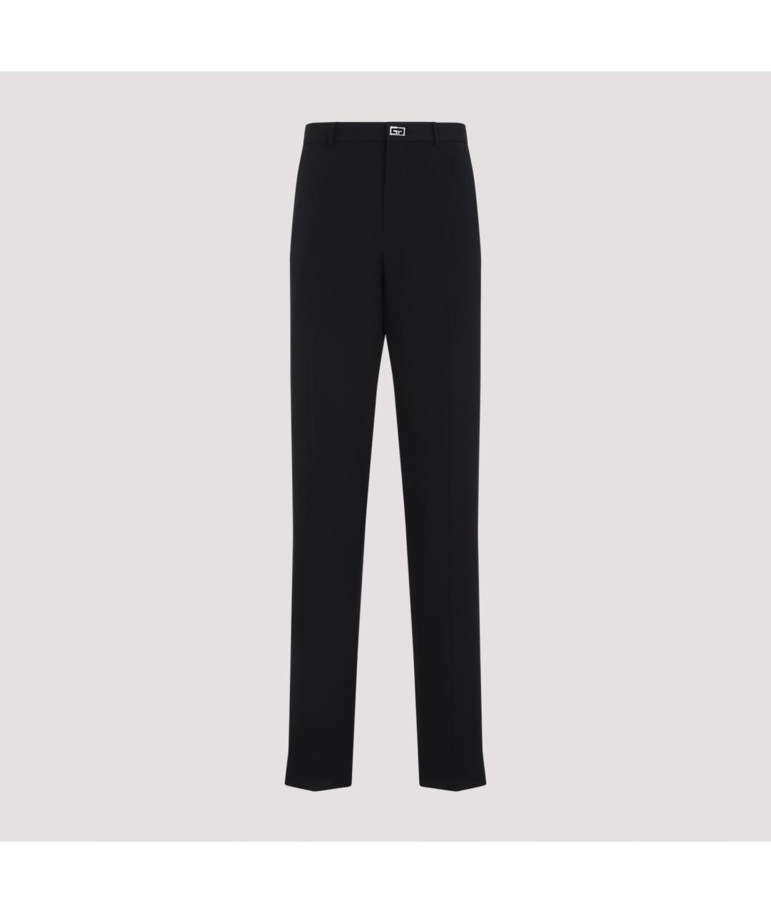 GIVENCHY Черные шерстяные классические брюки, фото 3