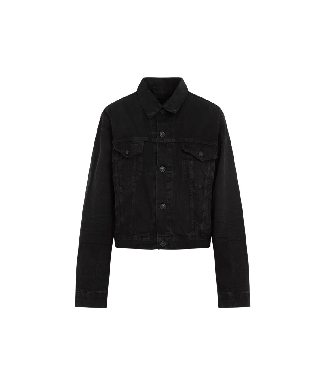 BALENCIAGA Черная хлопковая куртка, фото 1