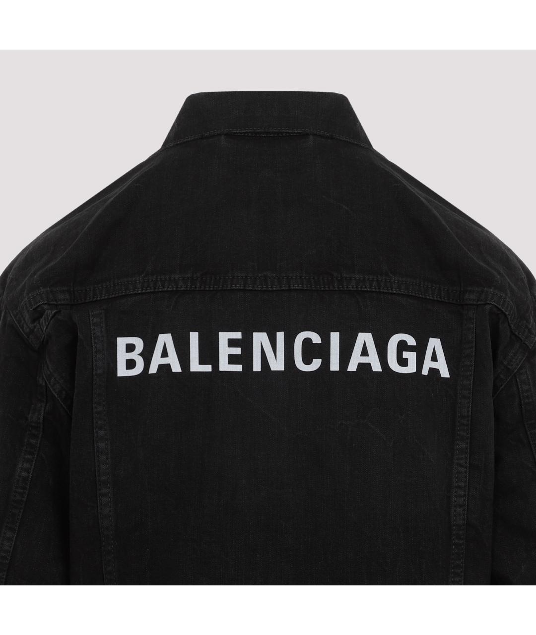 BALENCIAGA Черная хлопковая куртка, фото 5