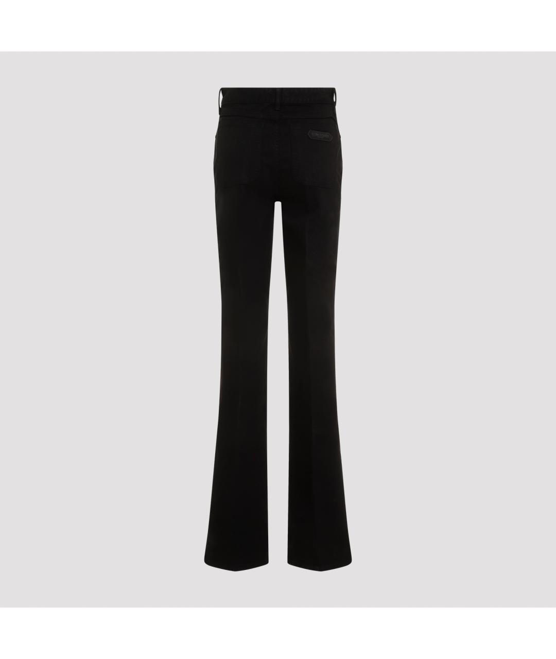 TOM FORD Черные хлопковые прямые джинсы, фото 4