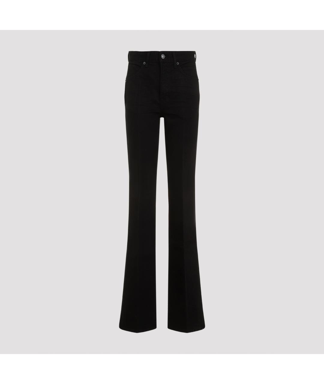 TOM FORD Черные хлопковые прямые джинсы, фото 2