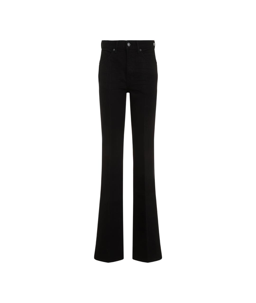 TOM FORD Черные хлопковые прямые джинсы, фото 1