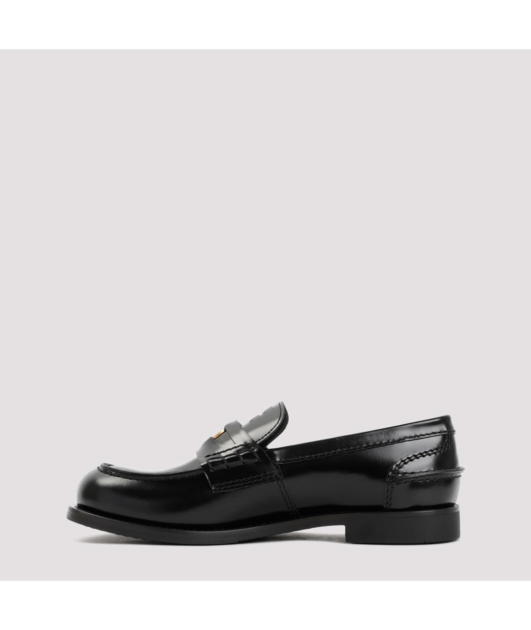 MIU MIU Черные кожаные лоферы, фото 4