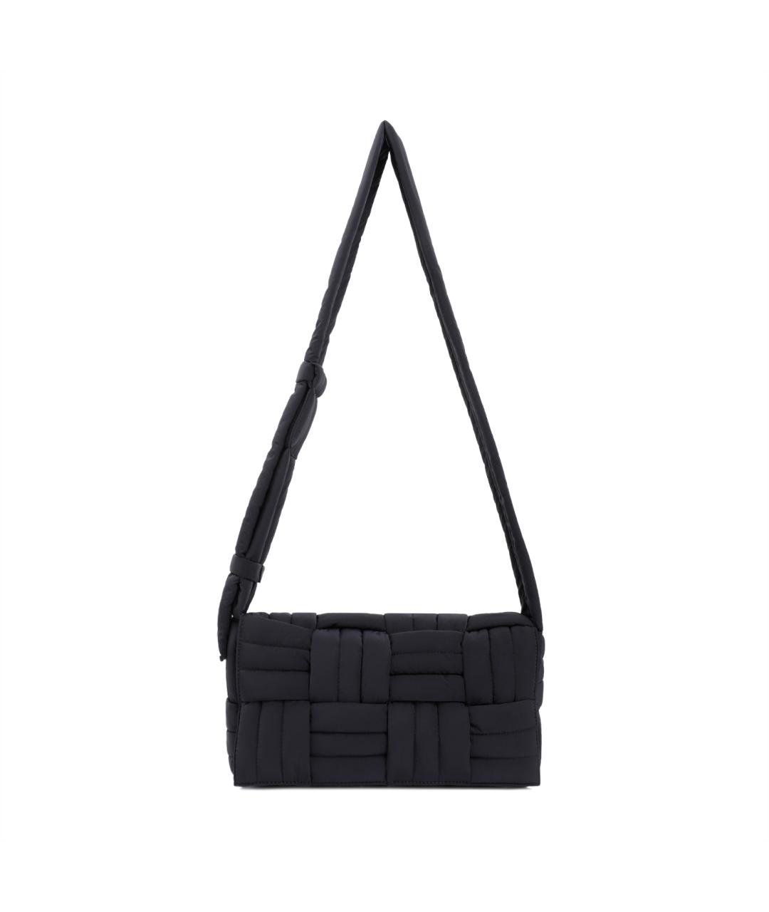 BOTTEGA VENETA Черная синтетическая сумка на плечо, фото 1