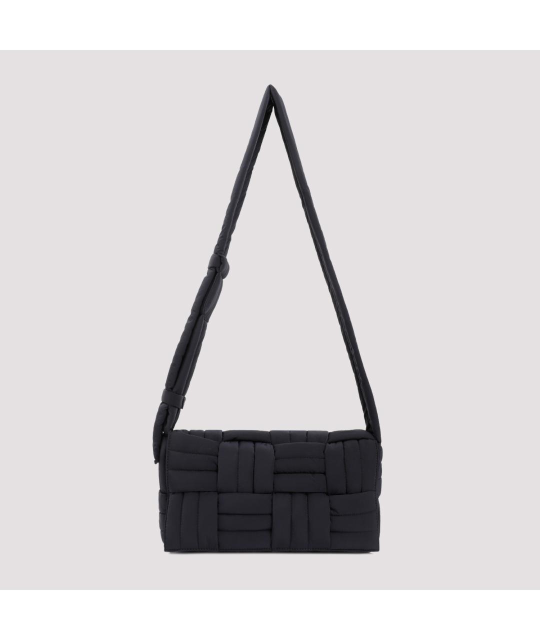 BOTTEGA VENETA Черная синтетическая сумка на плечо, фото 2