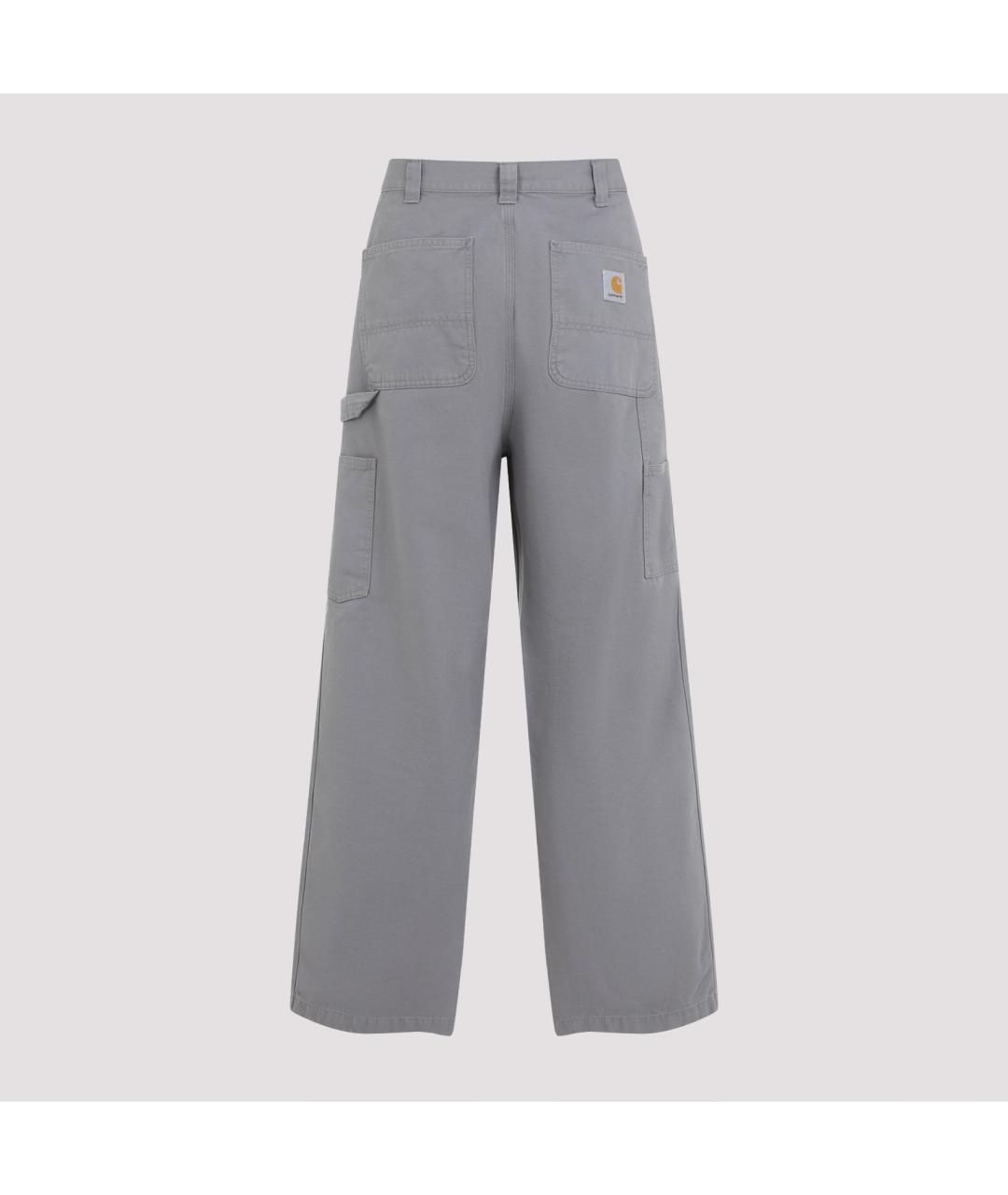 CARHARTT WIP Серые хлопковые прямые джинсы, фото 4