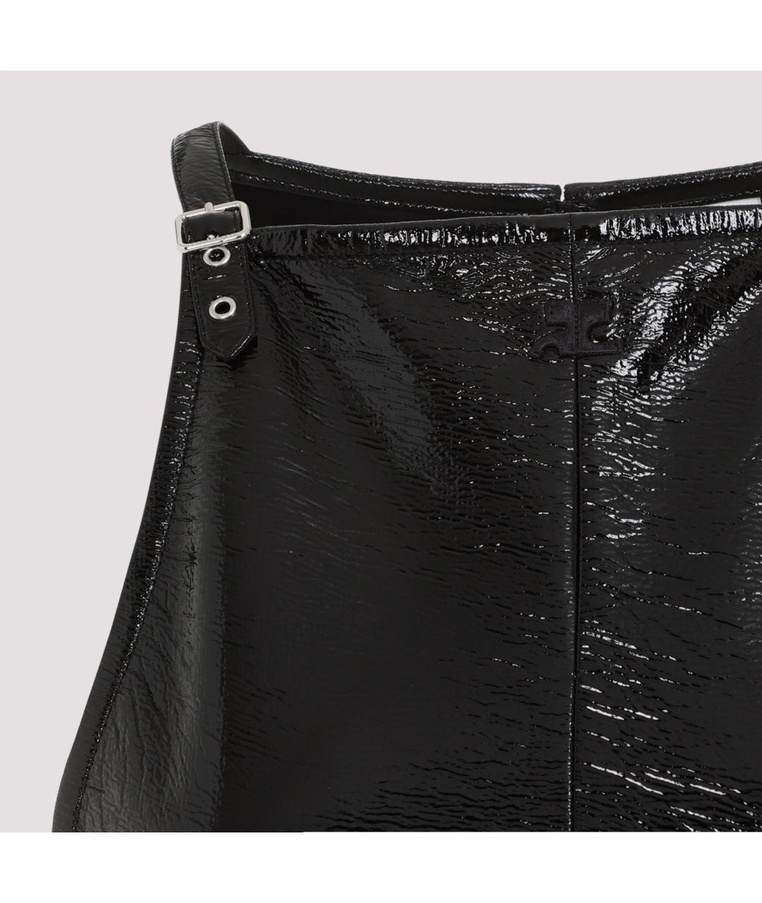 COURREGES Черное хлопковое повседневное платье, фото 5