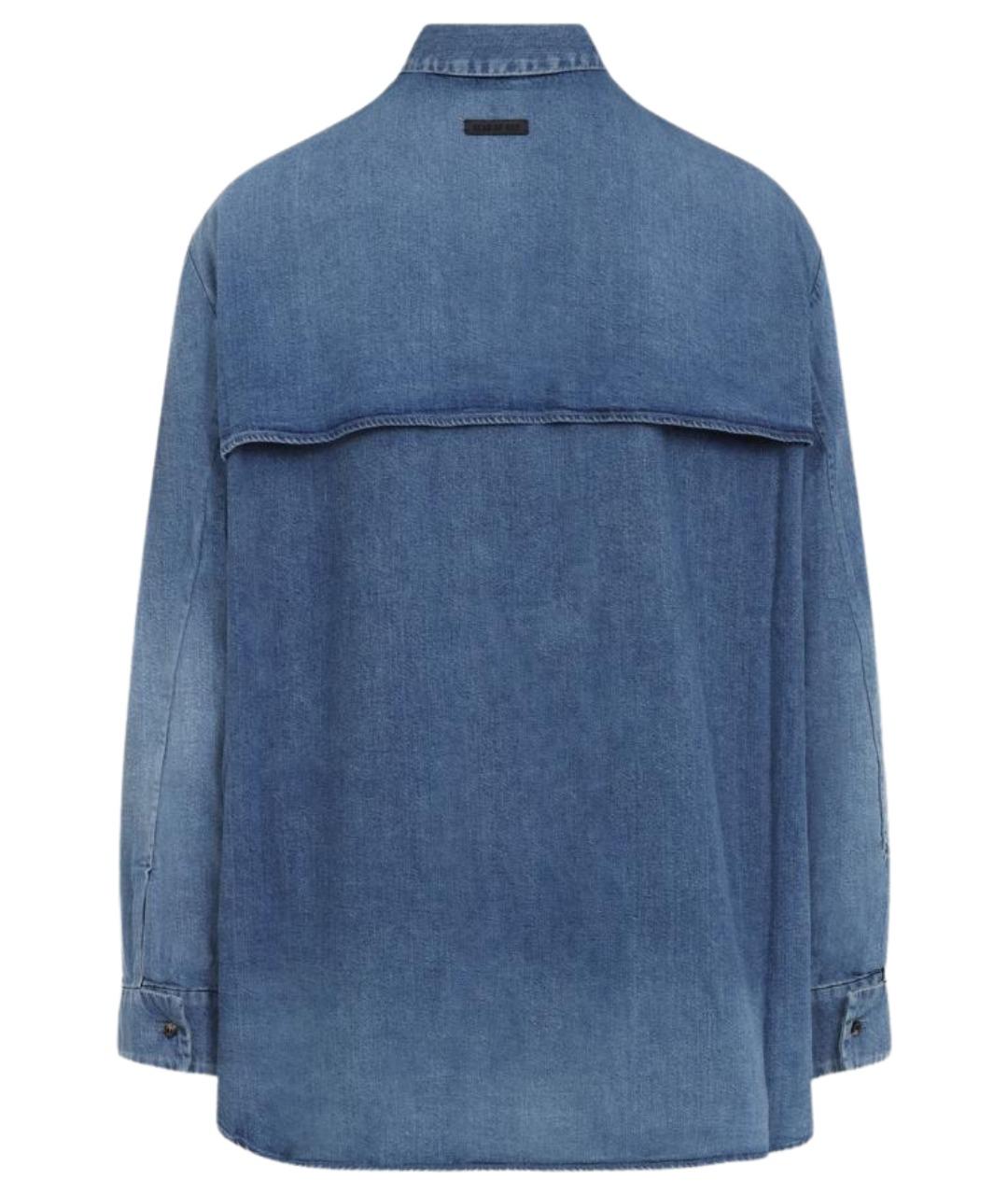 FEAR OF GOD Синяя хлопковая кэжуал рубашка, фото 2