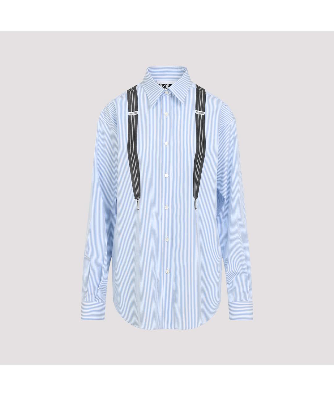 MOSCHINO Голубая хлопковая рубашка, фото 2