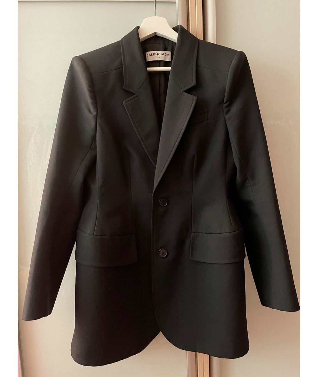 BALENCIAGA Черный шерстяной жакет/пиджак, фото 6