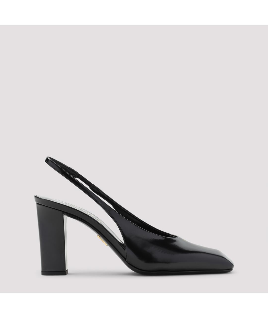 PRADA Черные кожаные туфли, фото 2