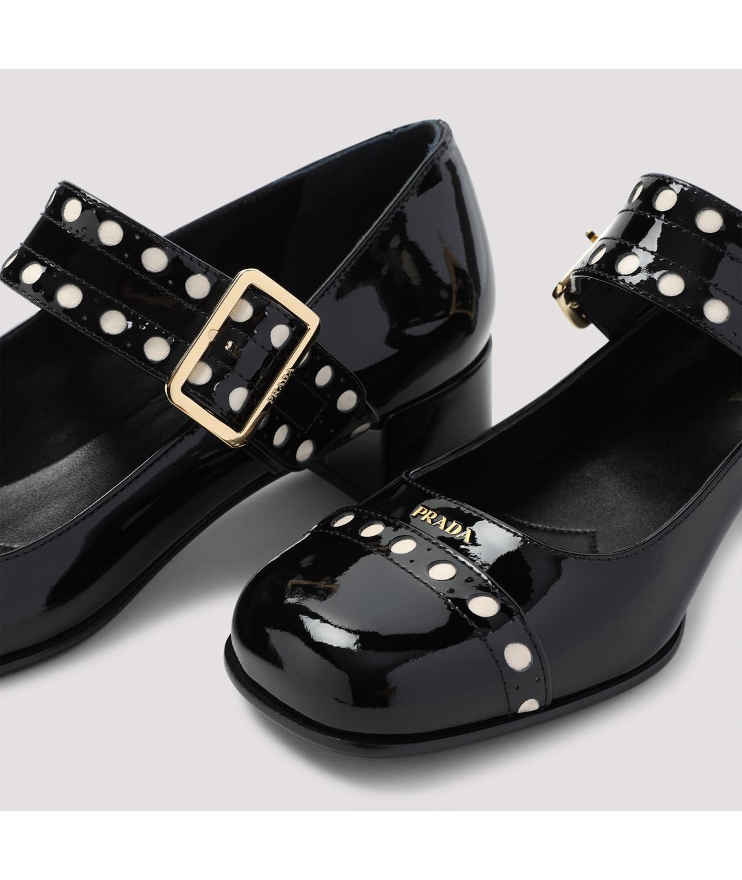 PRADA Черные кожаные туфли, фото 6