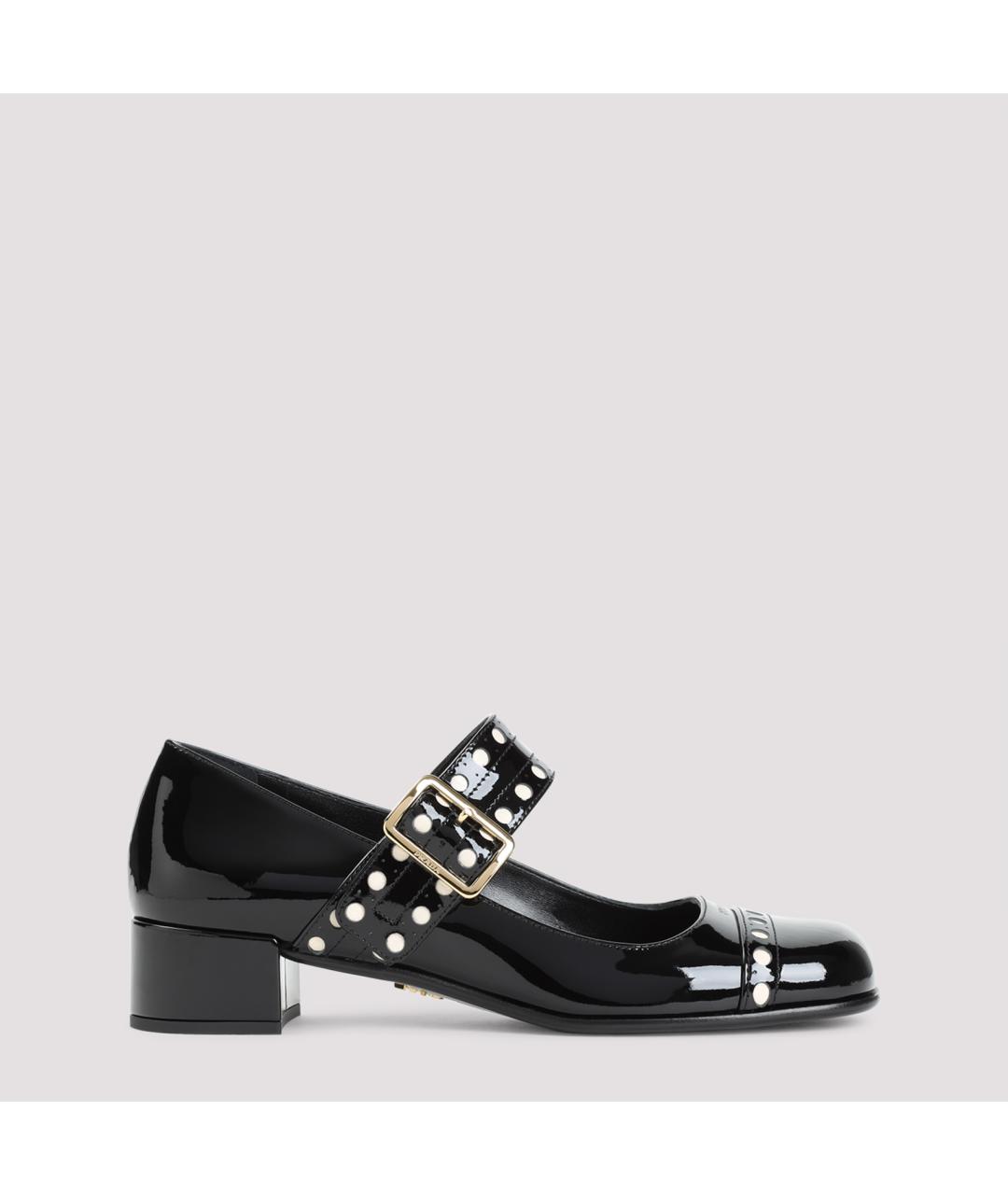 PRADA Черные кожаные туфли, фото 2