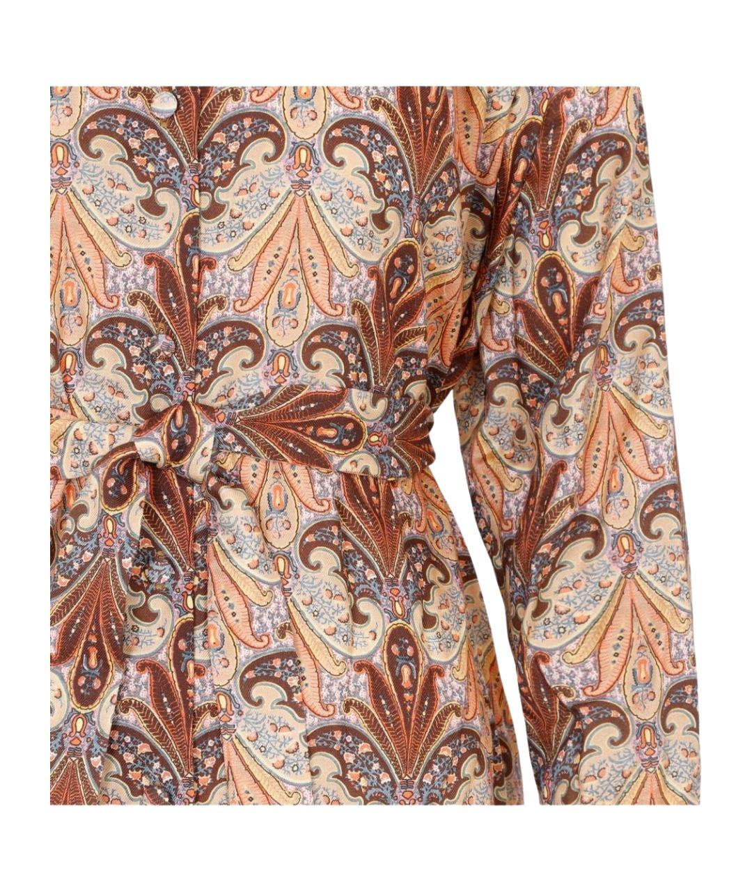 ETRO Мульти шерстяное повседневное платье, фото 4