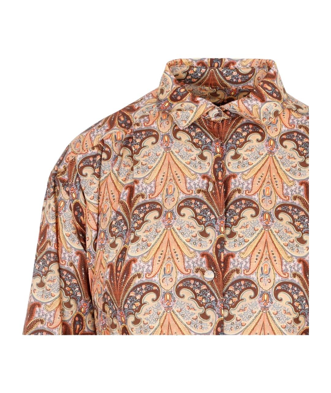 ETRO Мульти шерстяное повседневное платье, фото 3