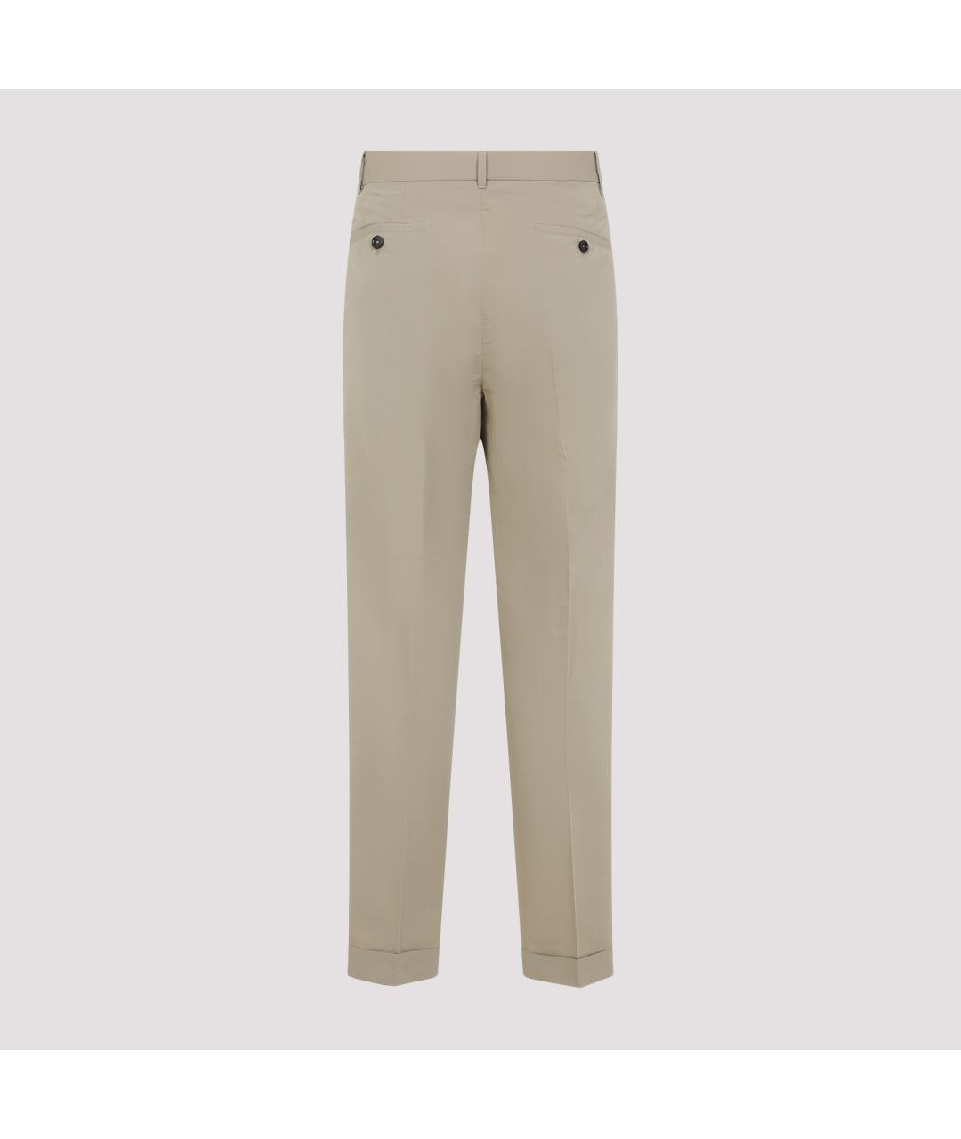 TOM FORD Хаки хлопковые повседневные брюки, фото 4