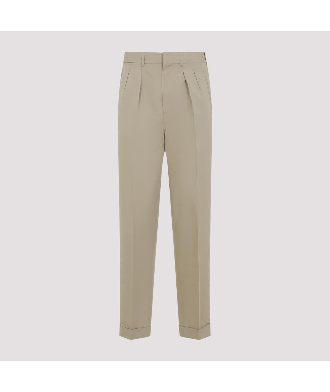 TOM FORD Хаки хлопковые повседневные брюки, фото 3