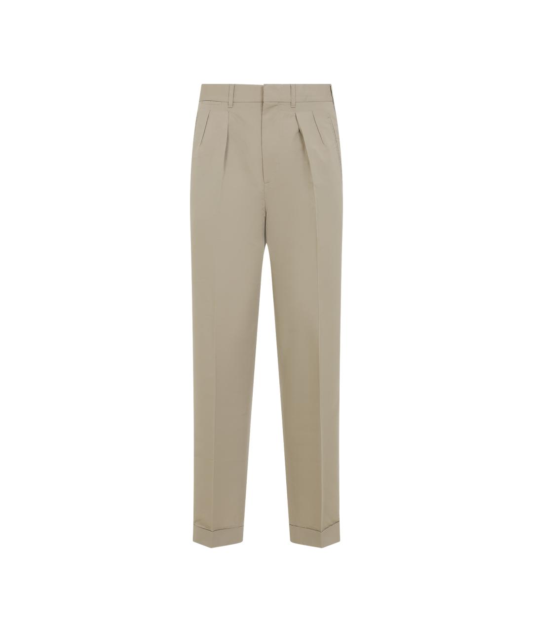 TOM FORD Хаки хлопковые повседневные брюки, фото 1