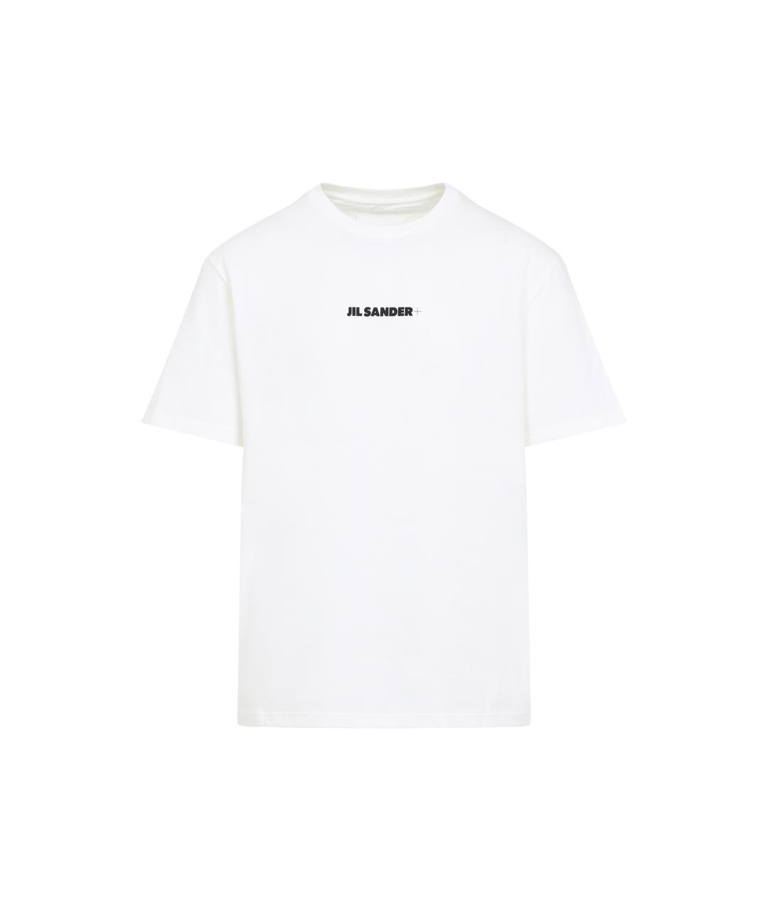 JIL SANDER Белая хлопковая футболка, фото 1