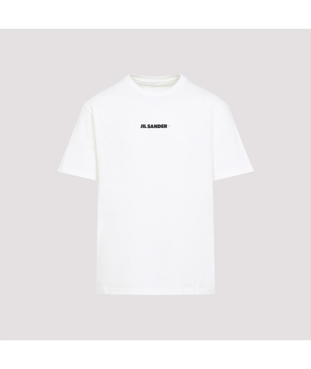 JIL SANDER Белая хлопковая футболка, фото 3