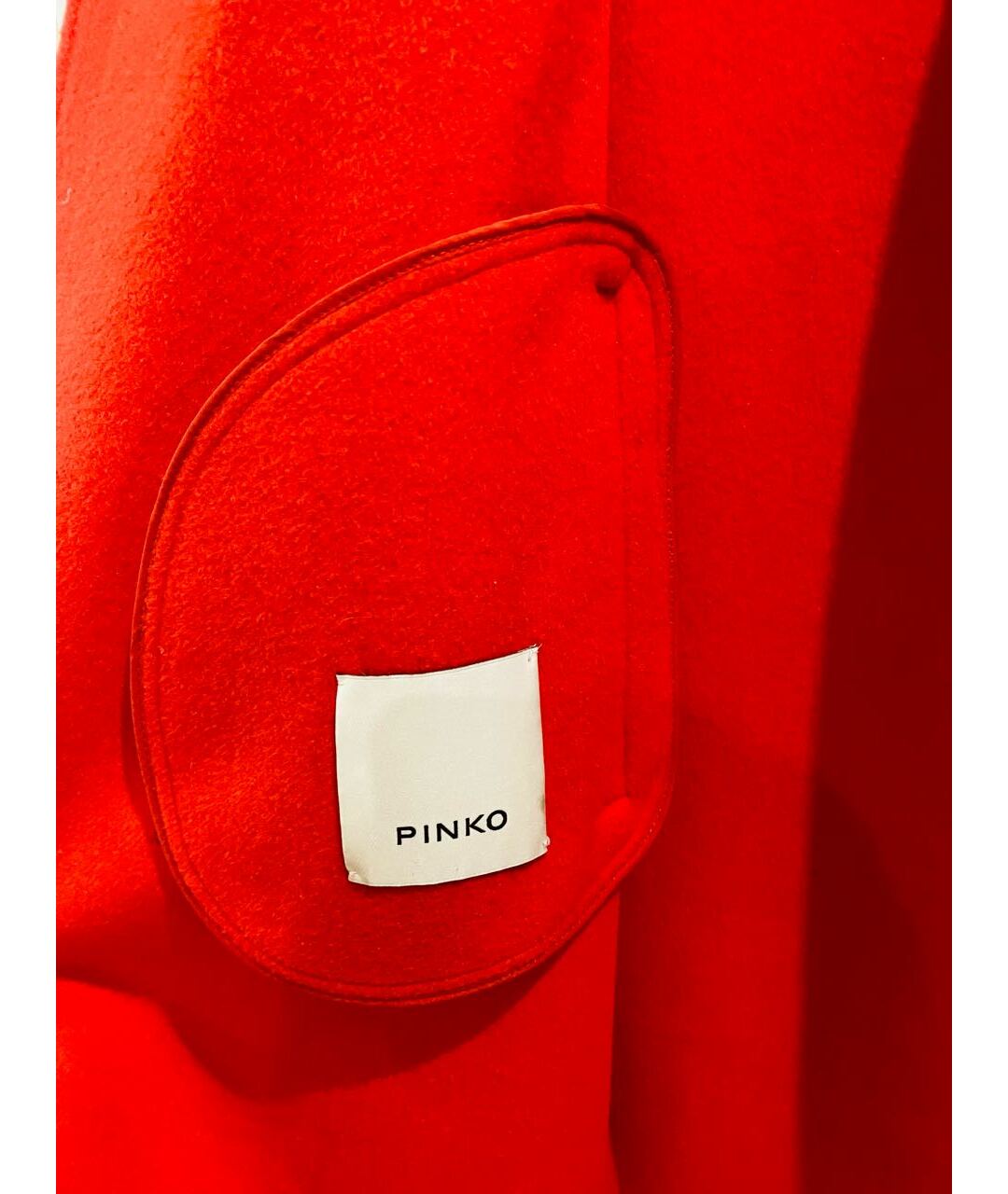 PINKO Красное кашемировое пальто, фото 5
