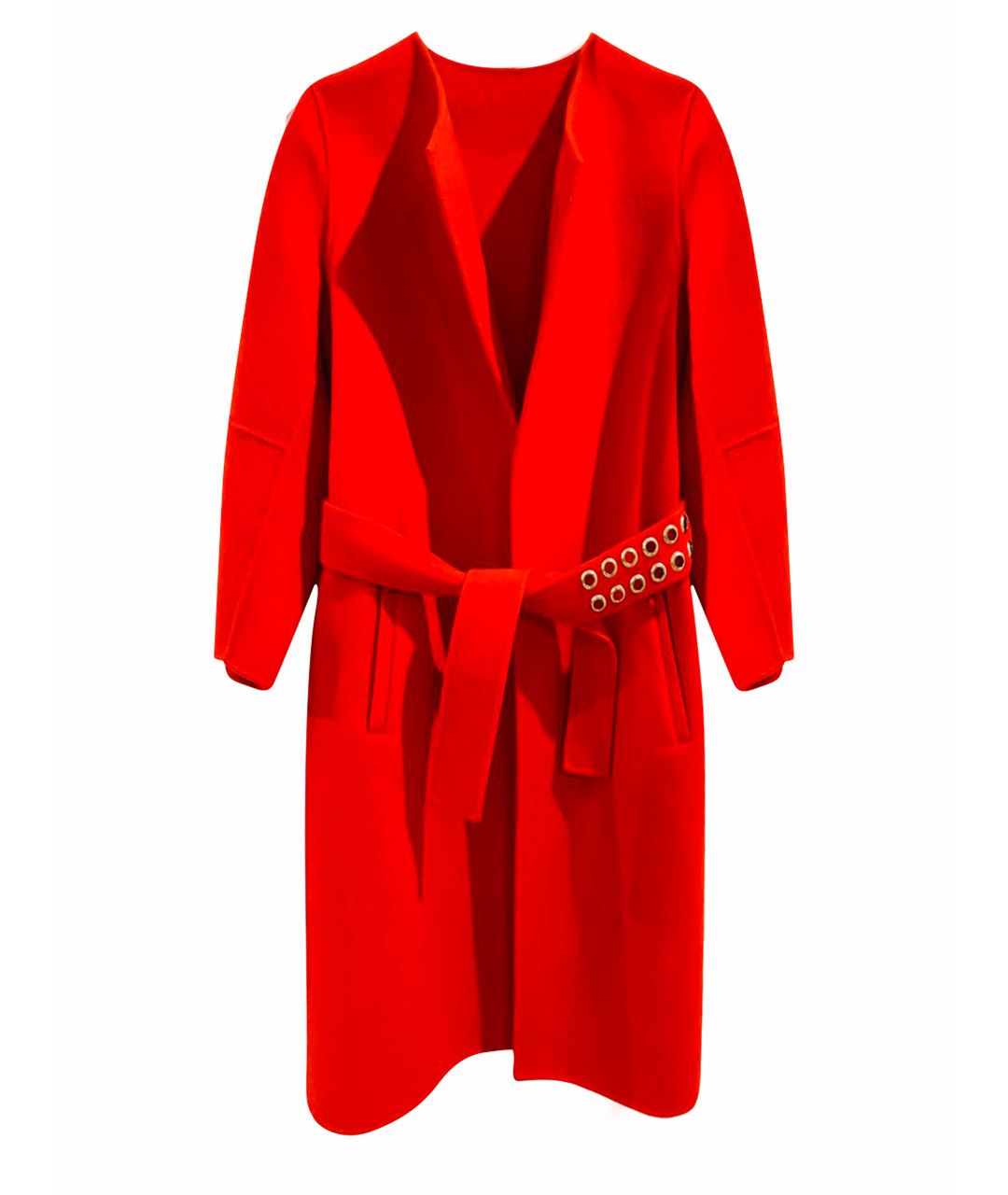PINKO Красное кашемировое пальто, фото 1