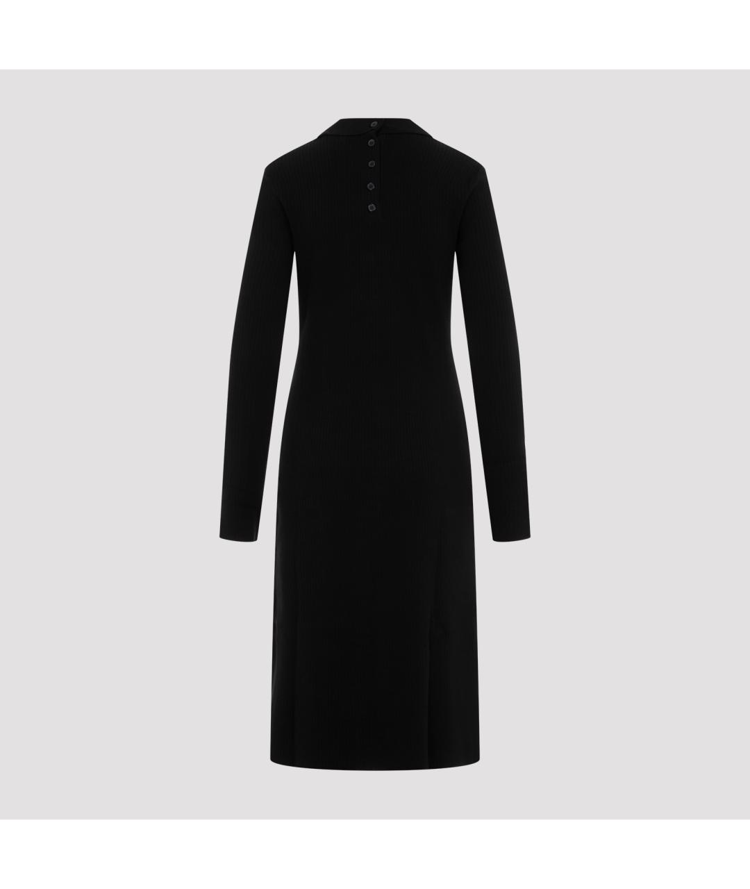 COURREGES Черное хлопковое повседневное платье, фото 4