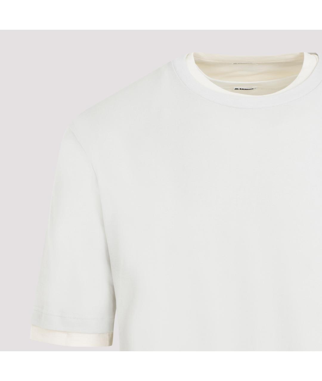 JIL SANDER Серая хлопковая футболка, фото 8