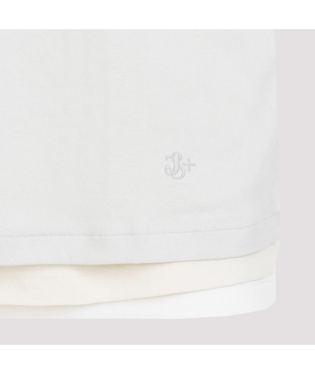 JIL SANDER Серая хлопковая футболка, фото 9