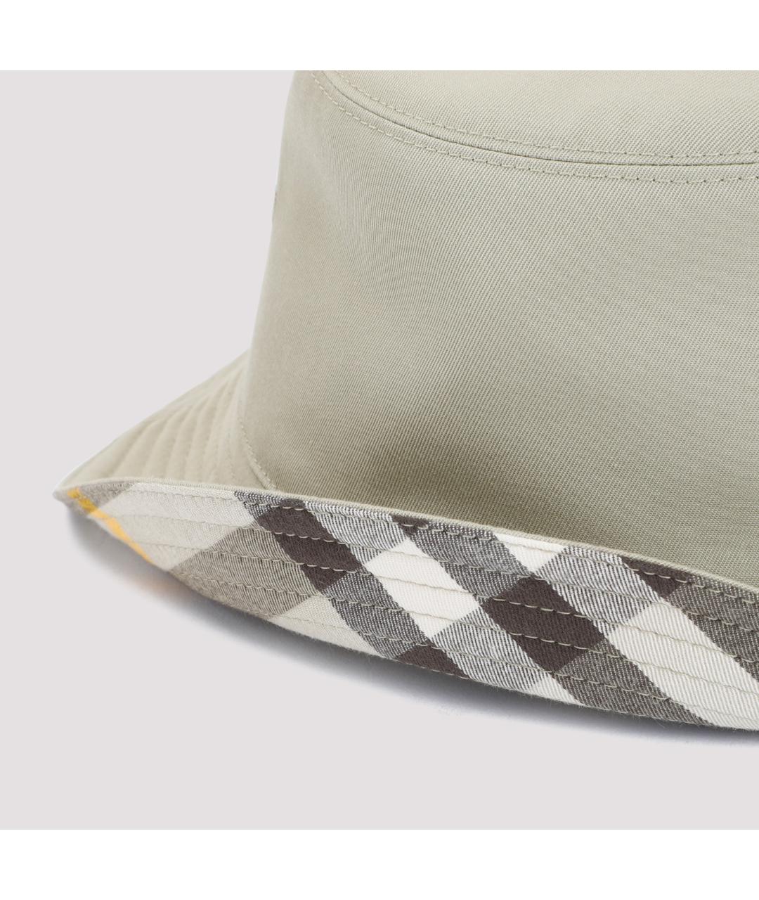 BURBERRY Бежевая синтетическая шляпа, фото 6