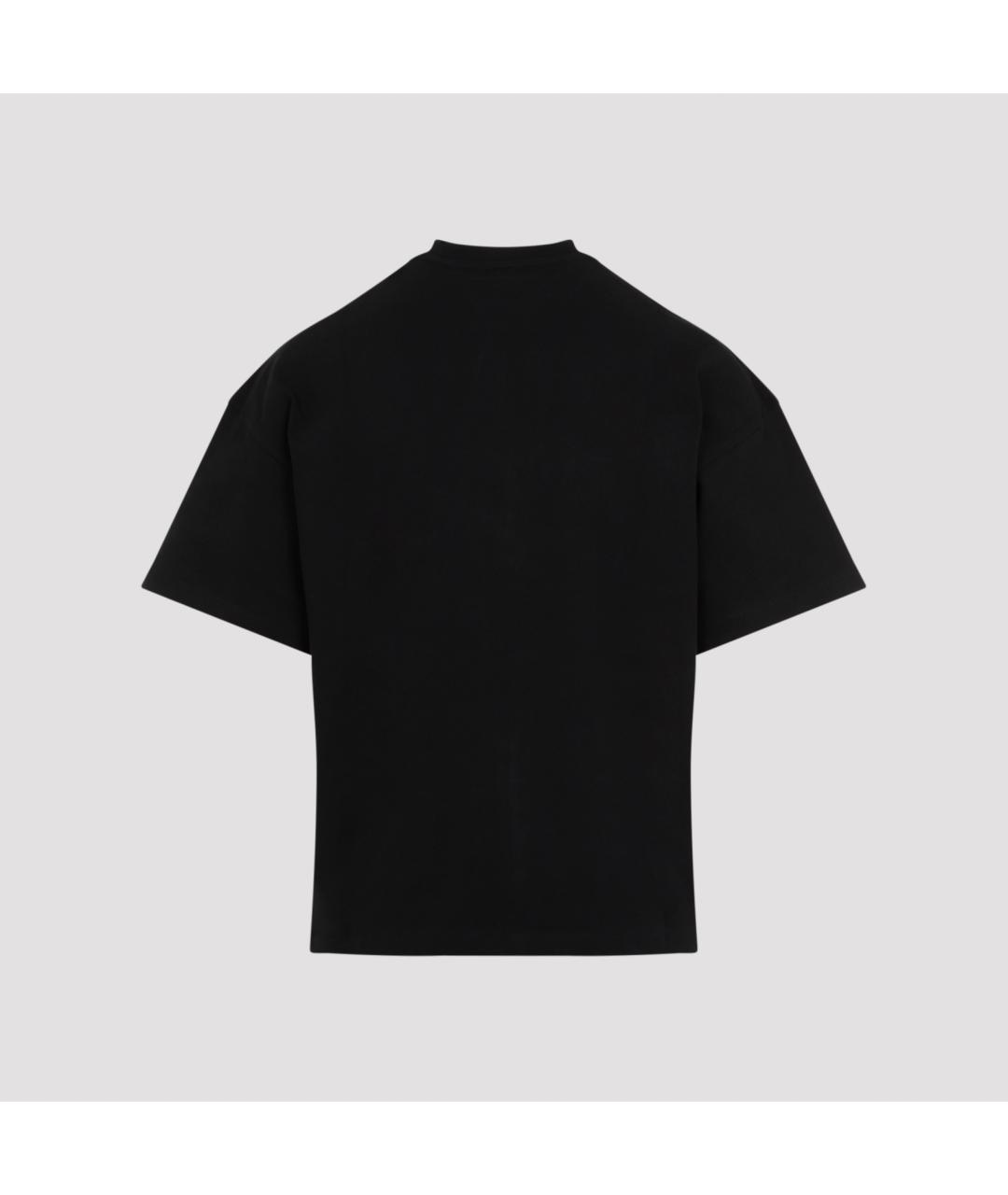 JIL SANDER Черная хлопковая футболка, фото 4