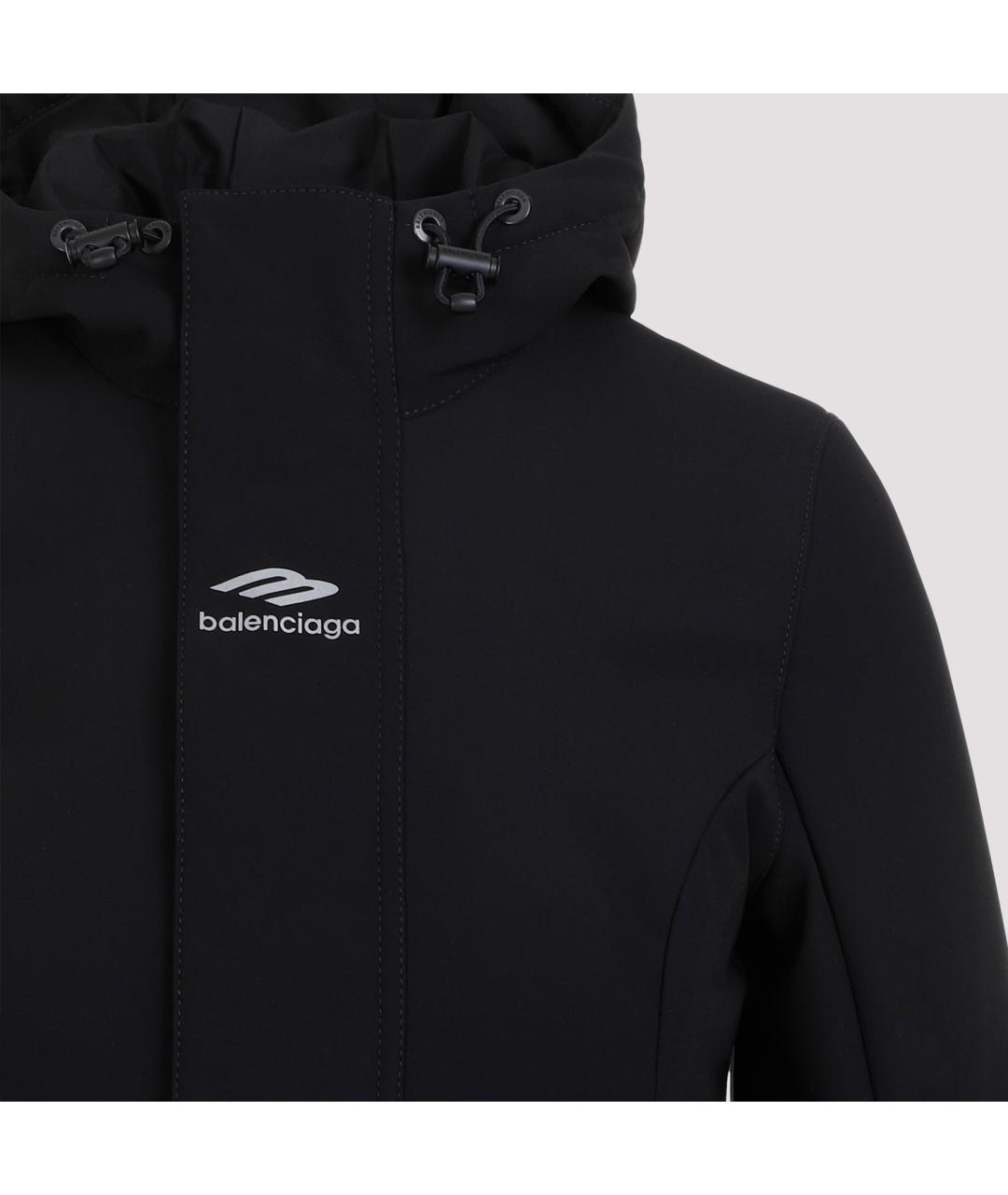 BALENCIAGA Черная полиамидовая куртка, фото 5