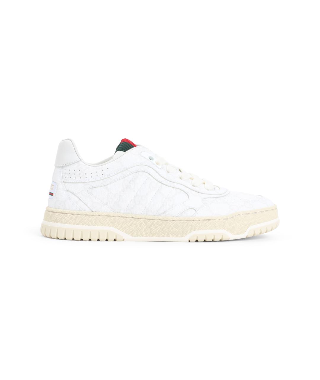GUCCI Белые кожаные кеды, фото 1