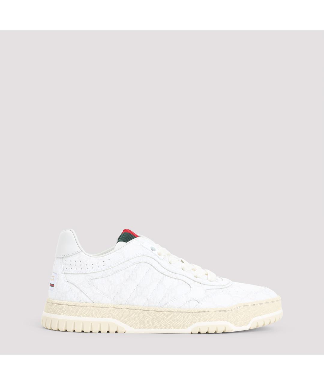 GUCCI Белые кожаные кеды, фото 2