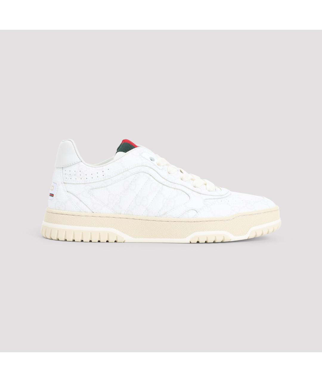 GUCCI Белые кожаные кеды, фото 3