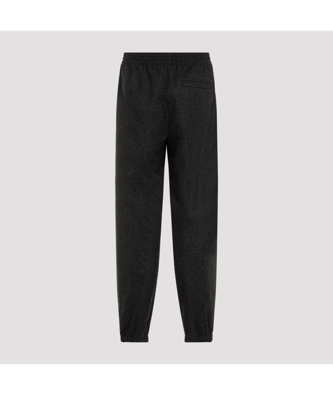 GIVENCHY Антрацитовые шерстяные повседневные брюки, фото 4