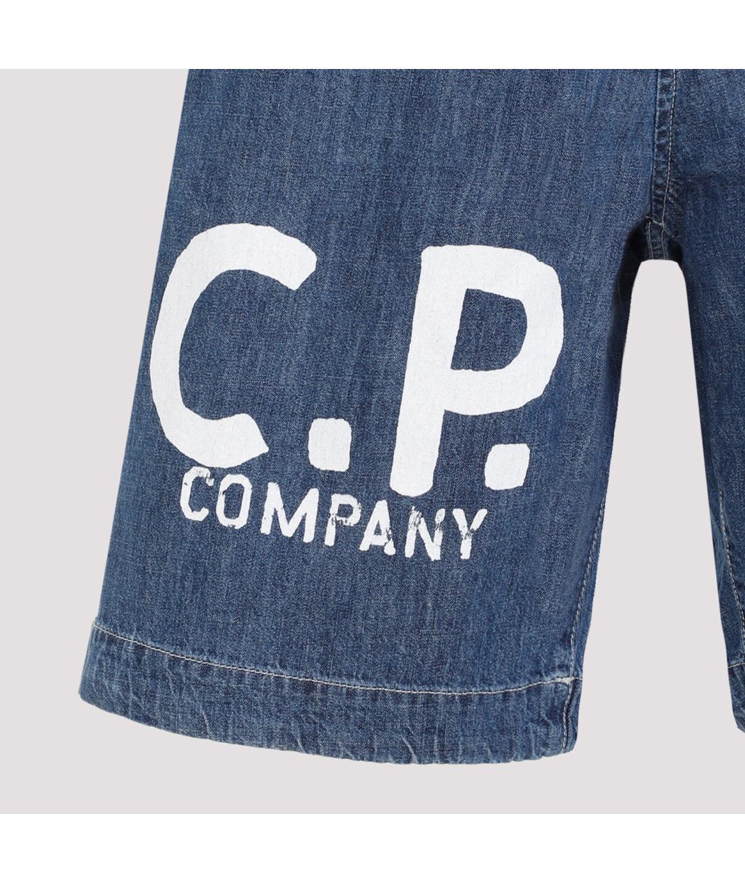 CP COMPANY Синие хлопковые шорты, фото 6