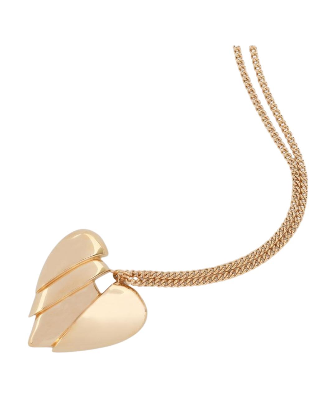 Amina Muaddi Золотая латунная цепочка, фото 2