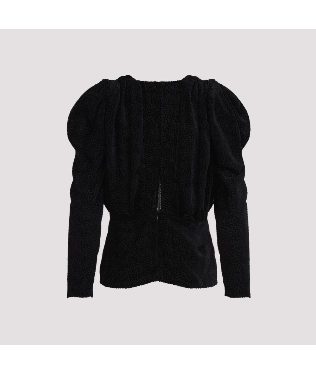 ISABEL MARANT Черная шелковая блузы, фото 4